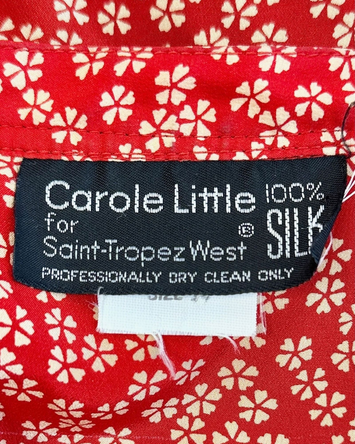 Carole Little Ruffle Silk Blouse
