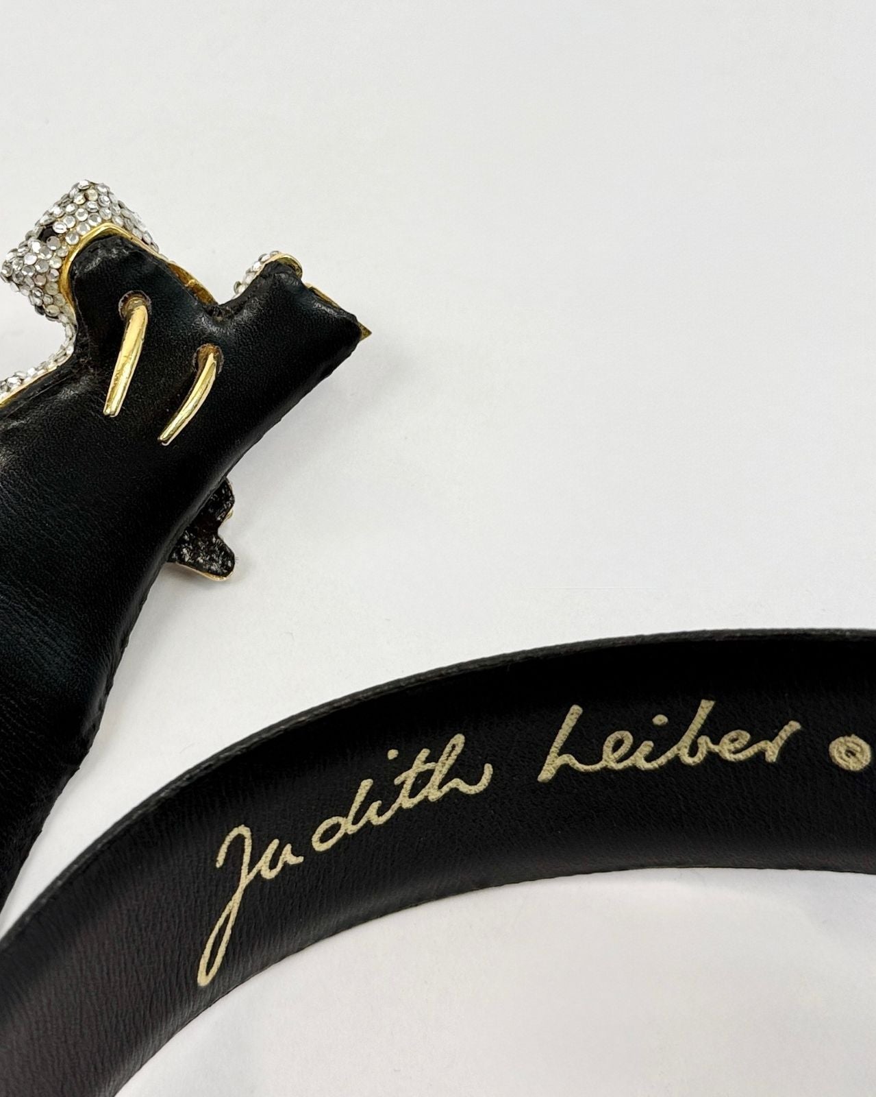 Judith Leiber Rhinestone Leopard Belt