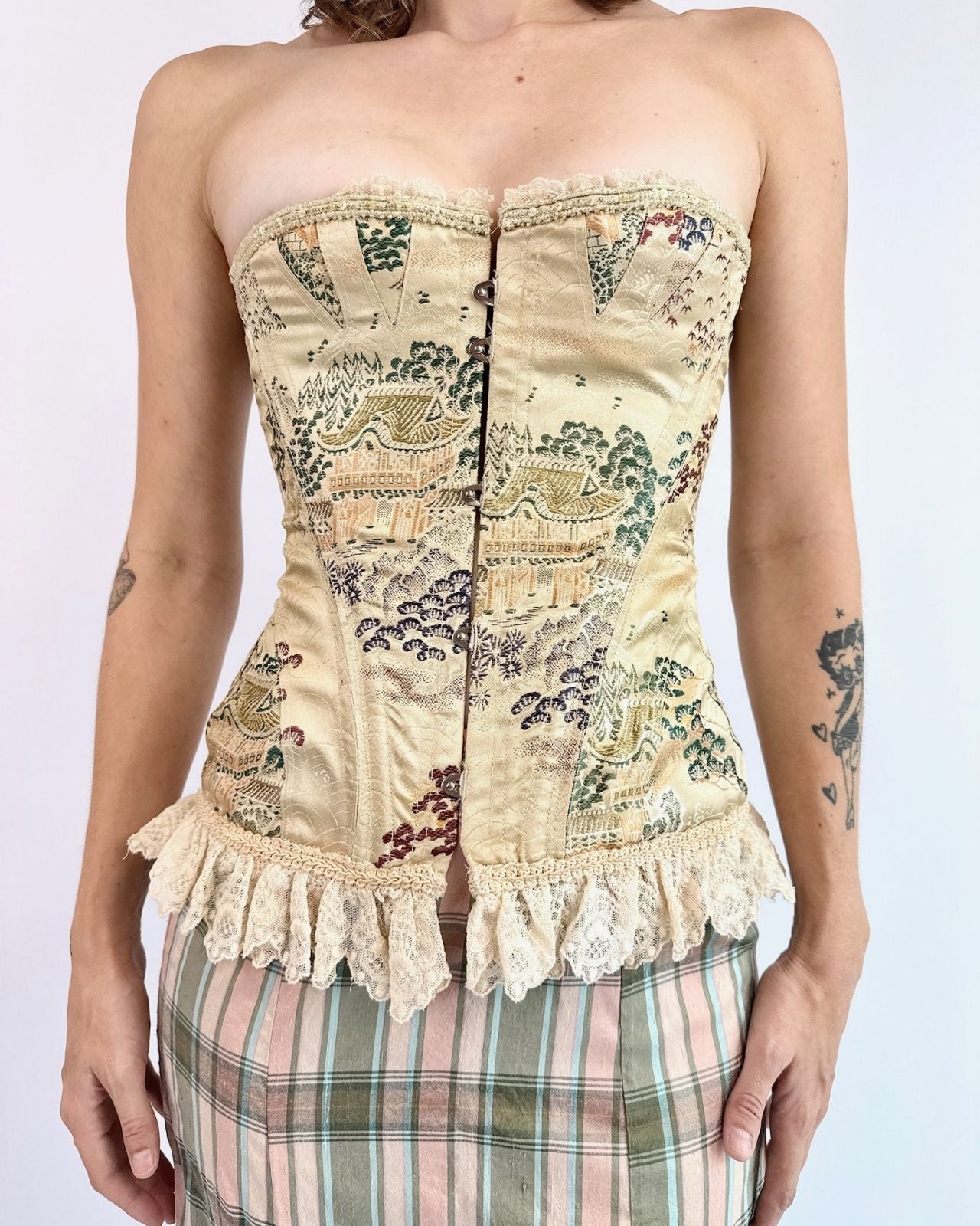 Golden Hour Gardens Silk Corset