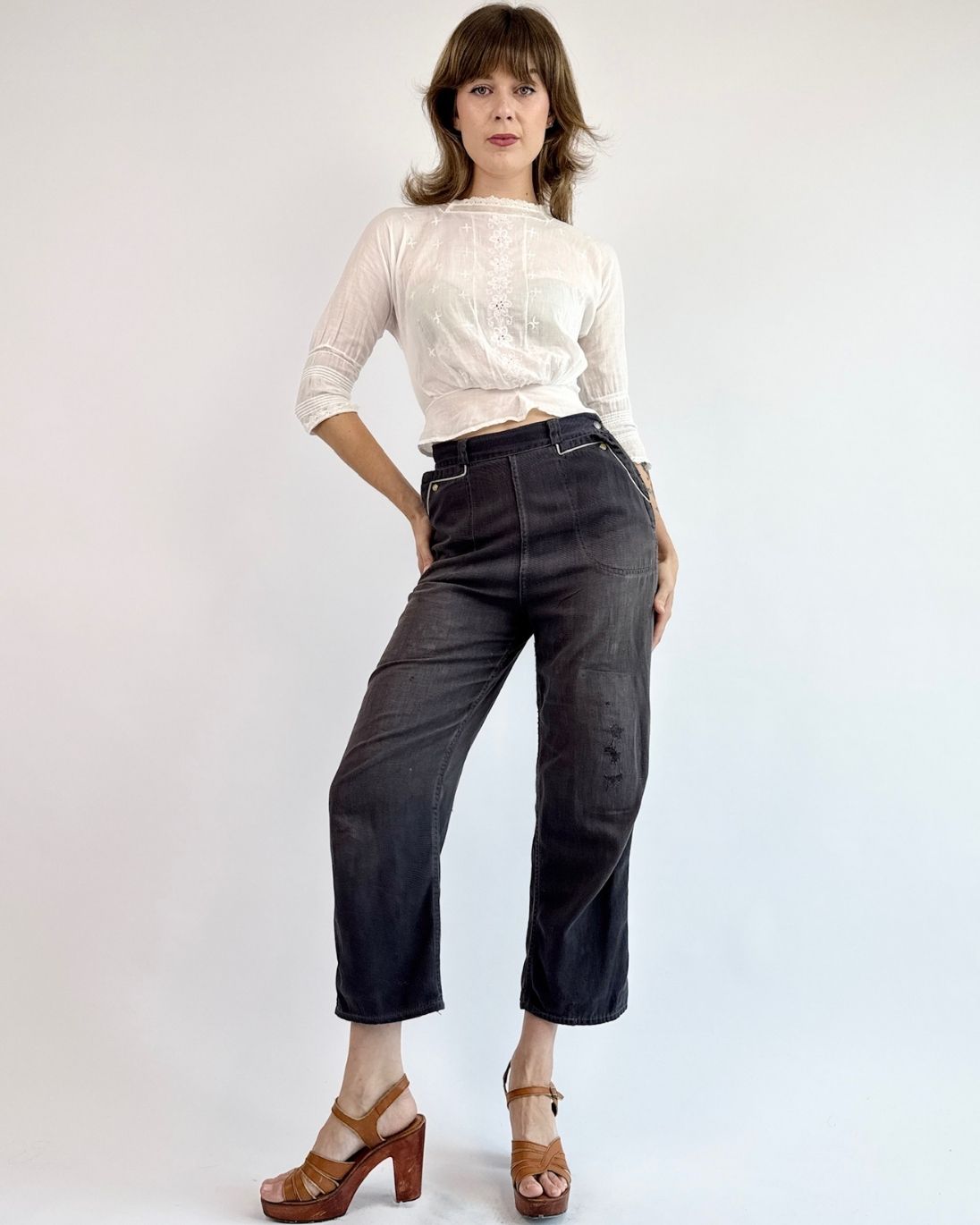 50s Grease Lightning Side Zip Jeans