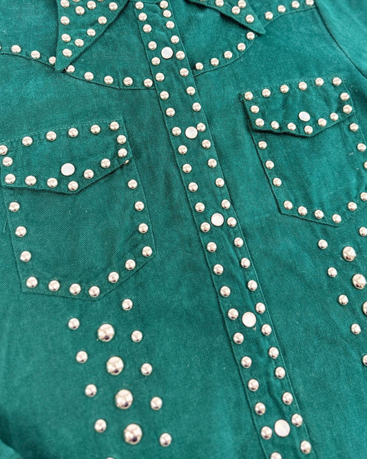 60s Studded Teal Jacket