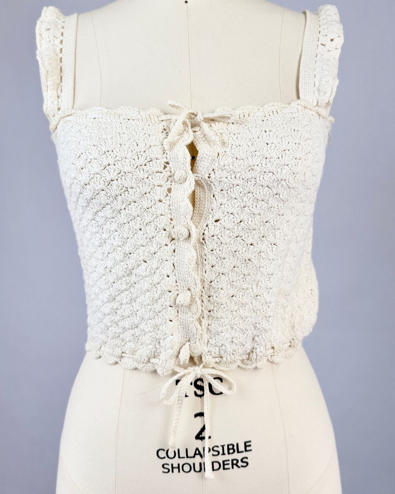 70s Crochet Tank Top