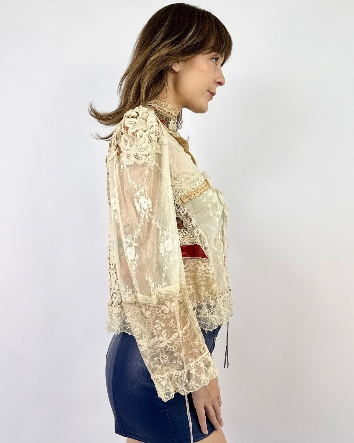 Love Overfloweth Embroidered Lace Blouse