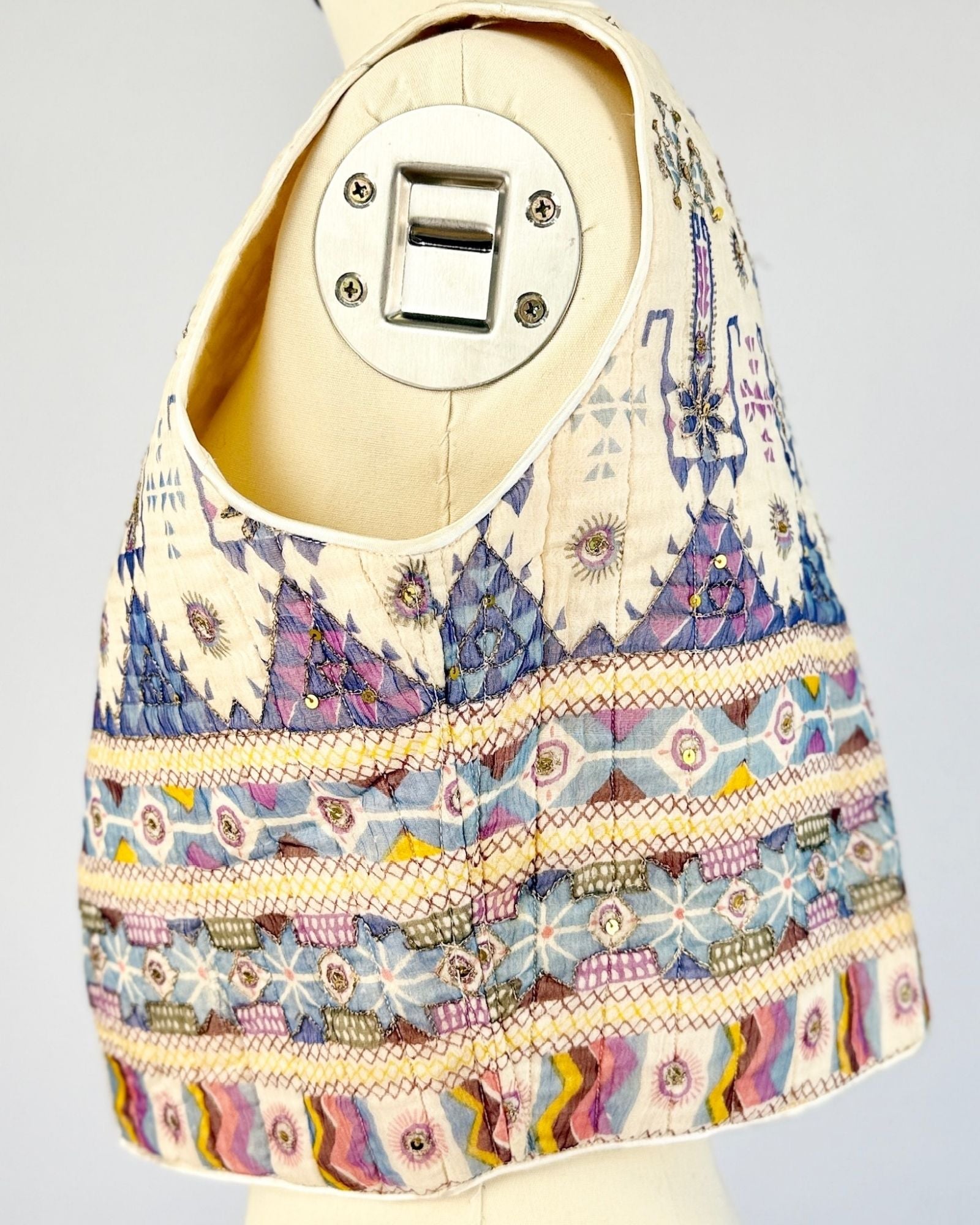 Lavender Cream Quilt Vest