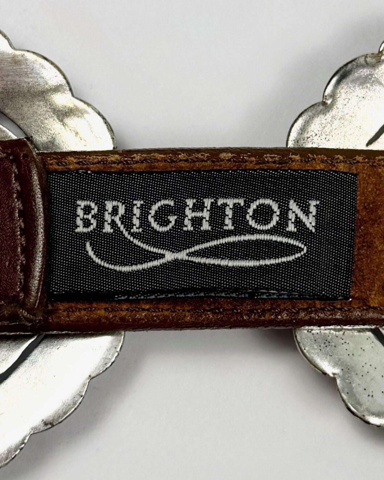 Brighton Brown Leather Concho Belt