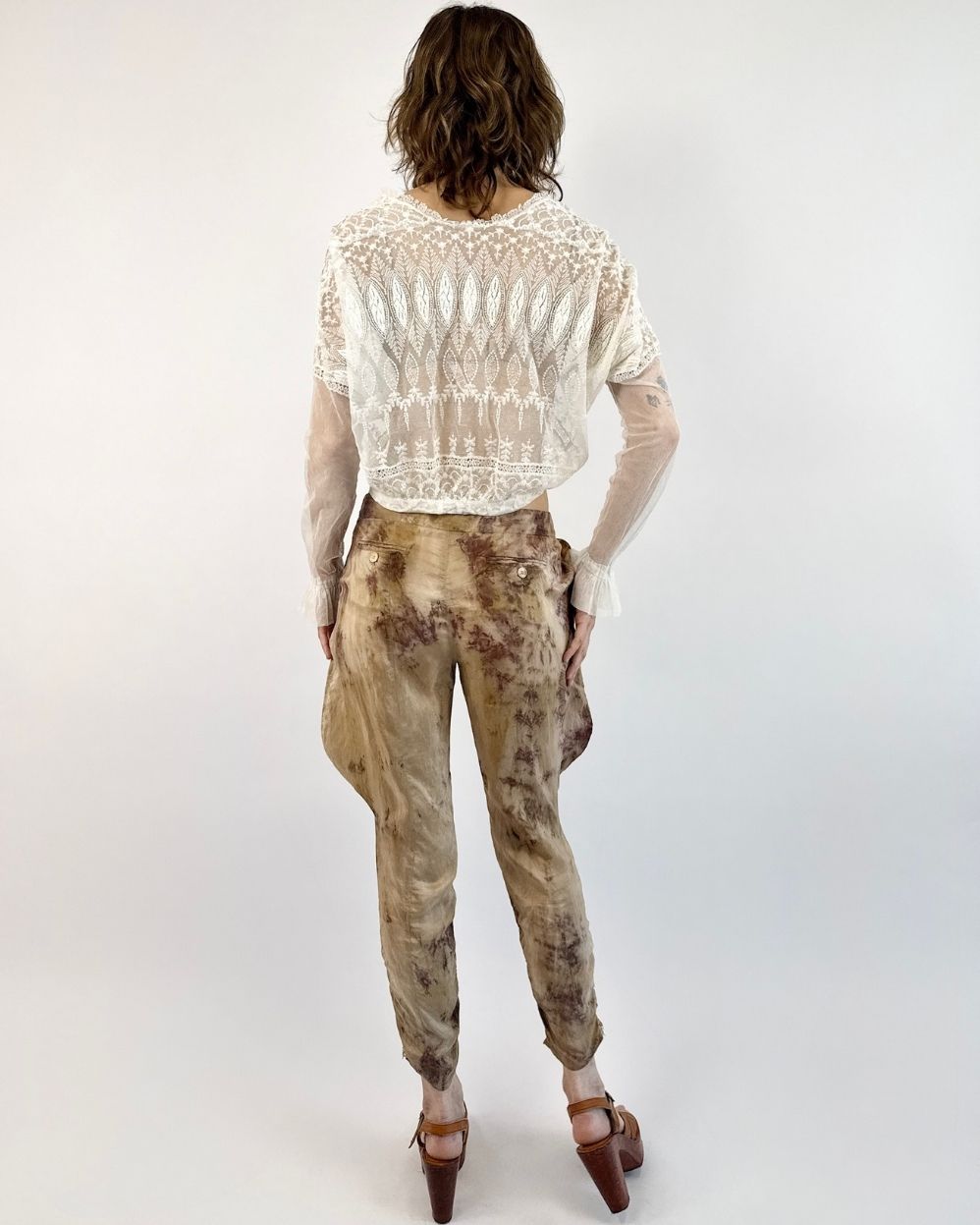 Emporio Armani Sandy Landscapes Silk Pants