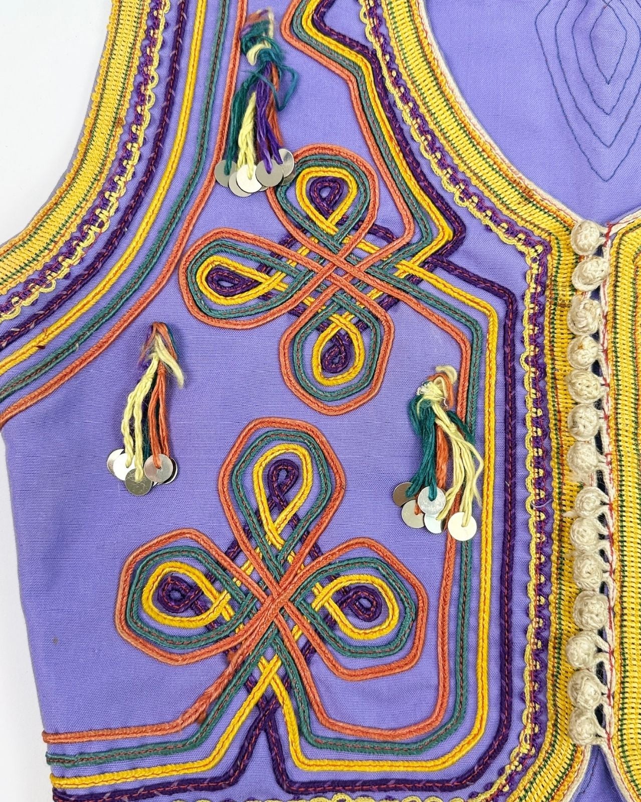 Lilac Embroidered Vest