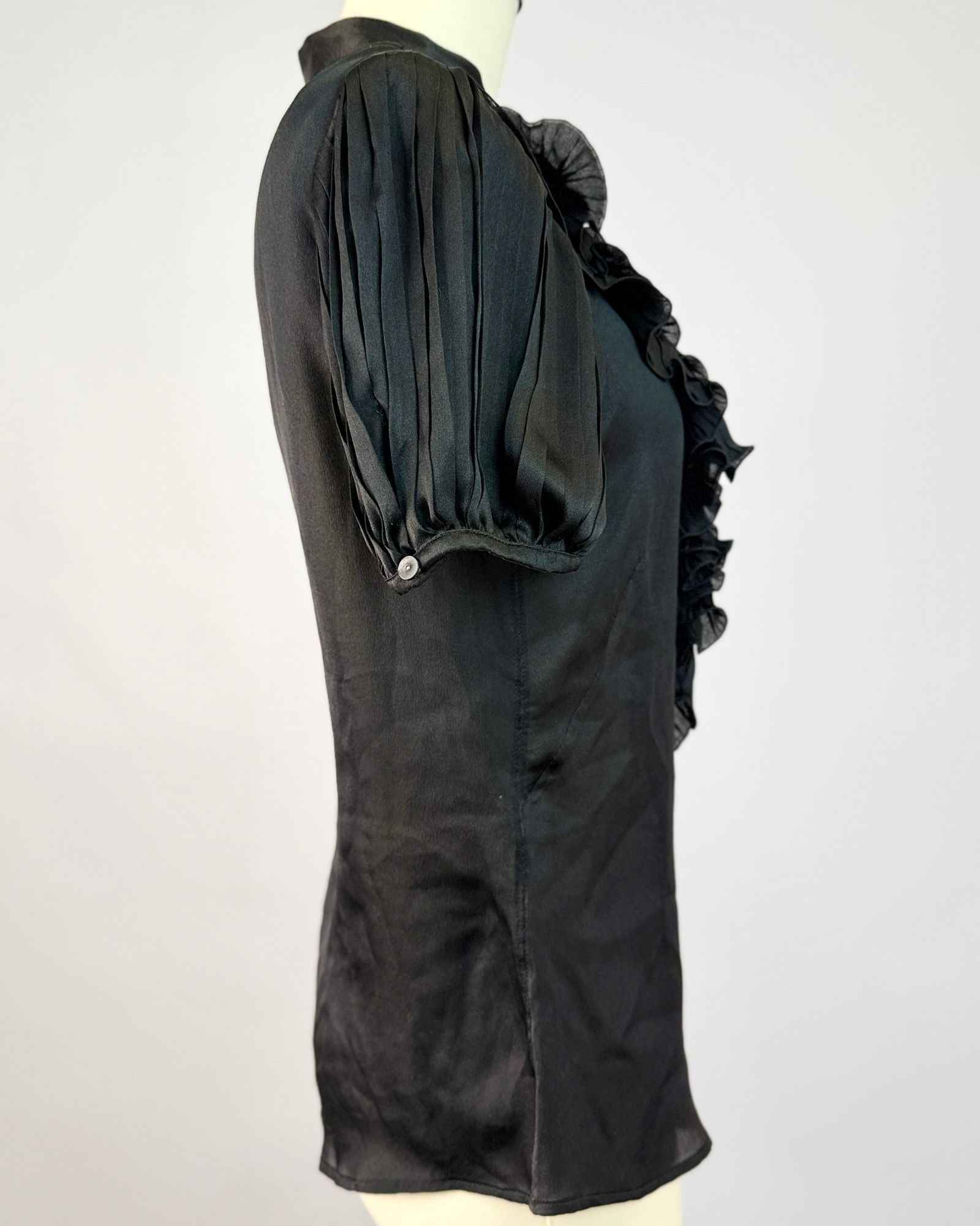 Alexander McQueen Silk Ruffle Blouse