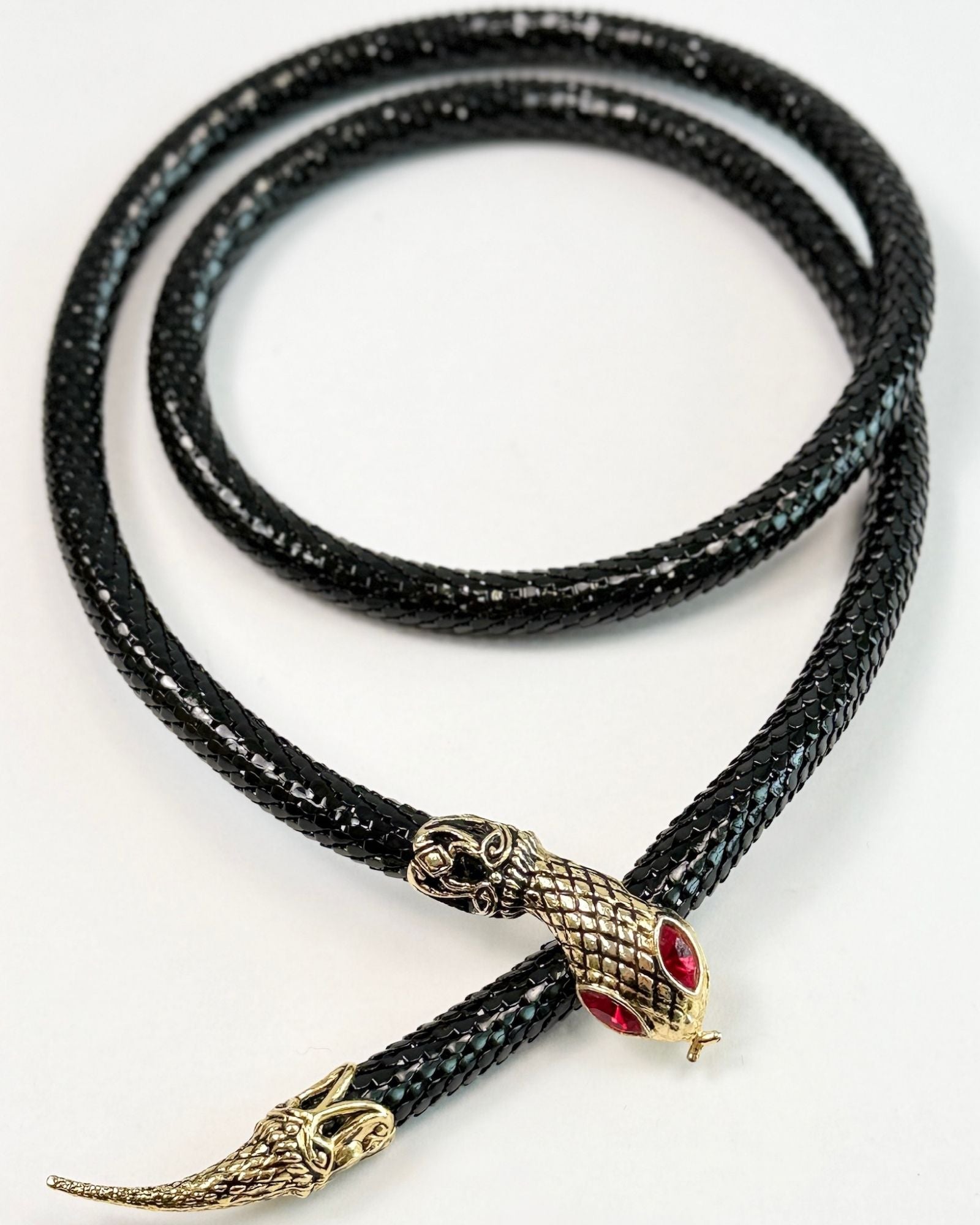 Black Snake Ruby Eyes necklace