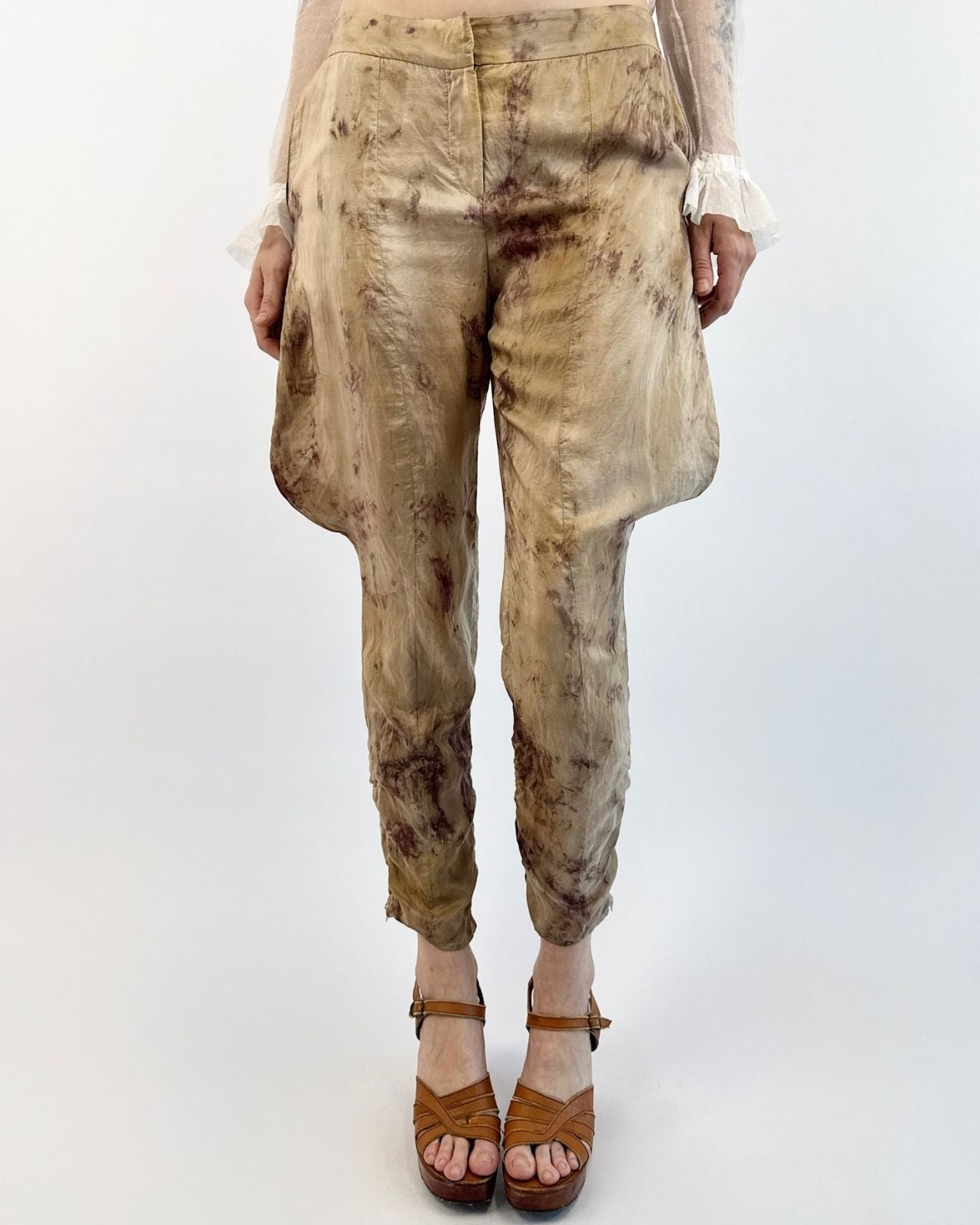 Emporio Armani Sandy Landscapes Silk Pants
