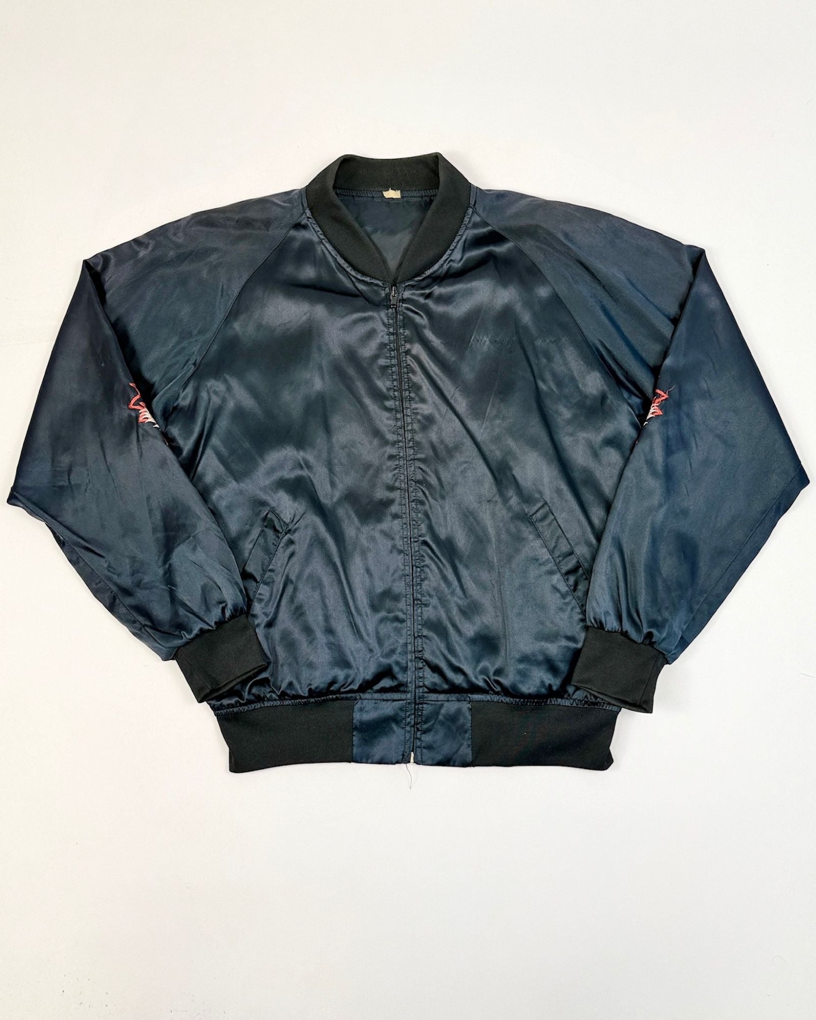 Embroidered Dragon Satin Jacket