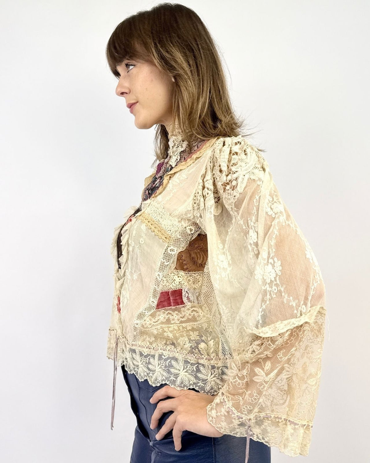 Love Overfloweth Embroidered Lace Blouse