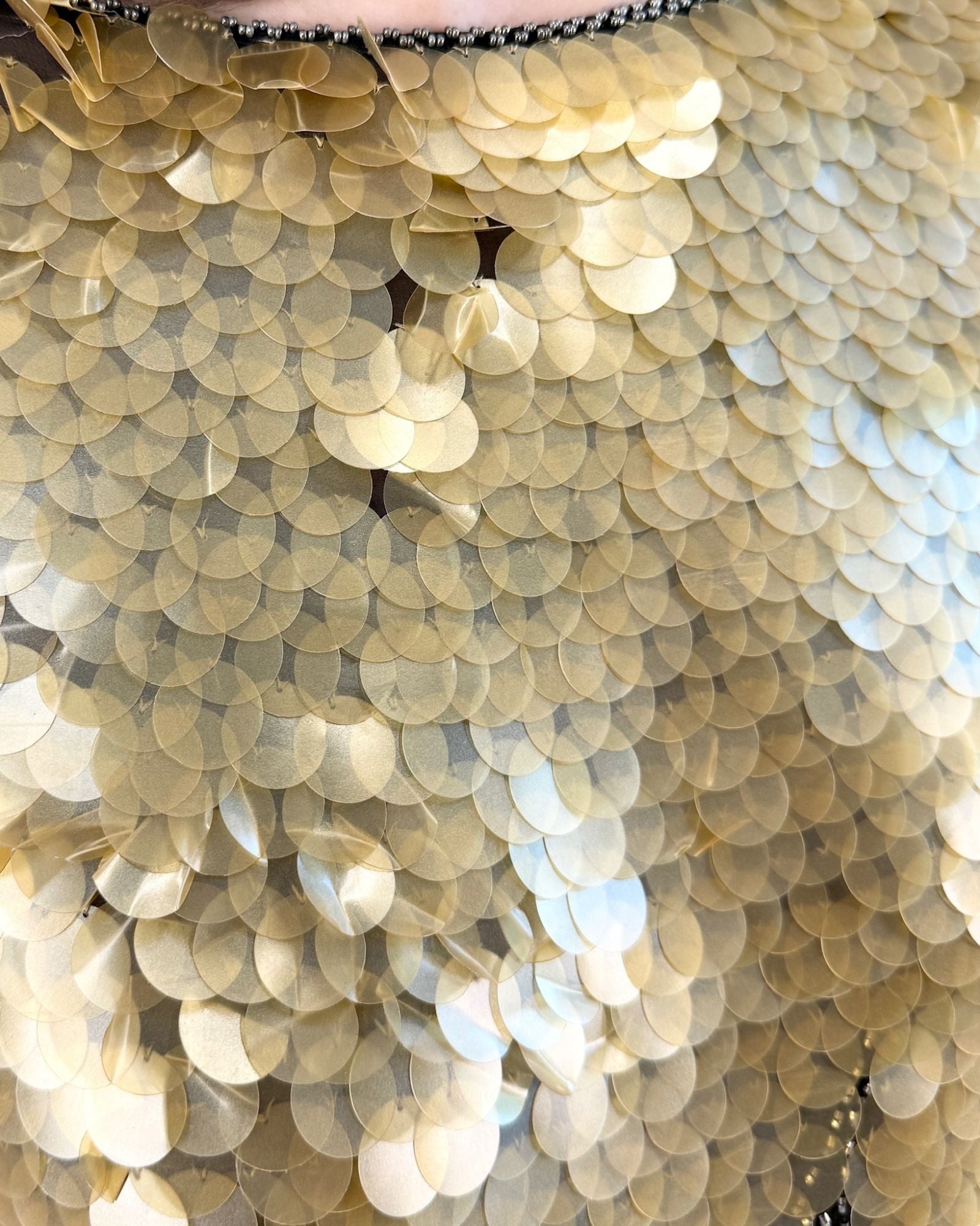 Oleg Cassini Champagne Bubbles Blouse