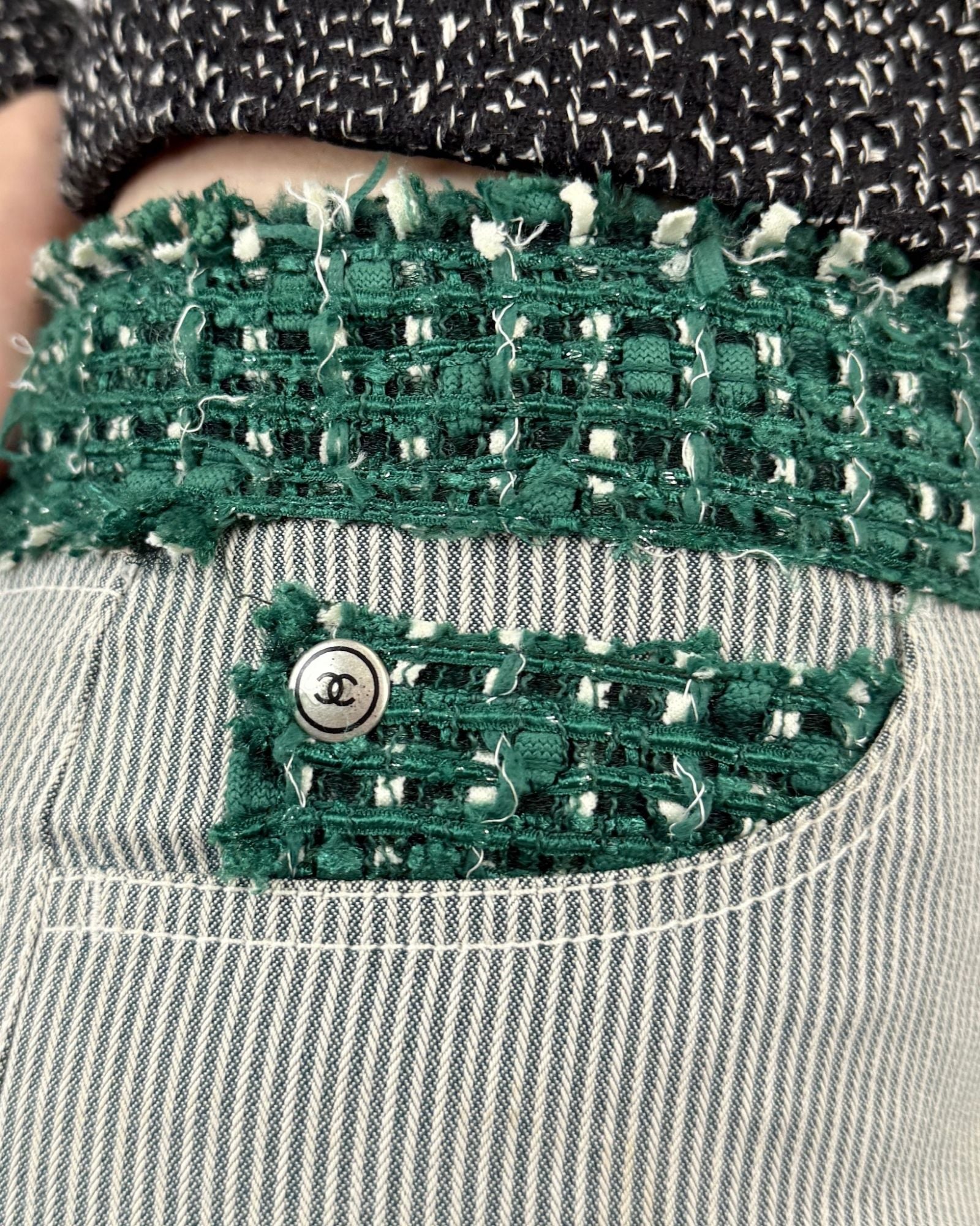 Chanel Evergreen Tweed Micro Shorts