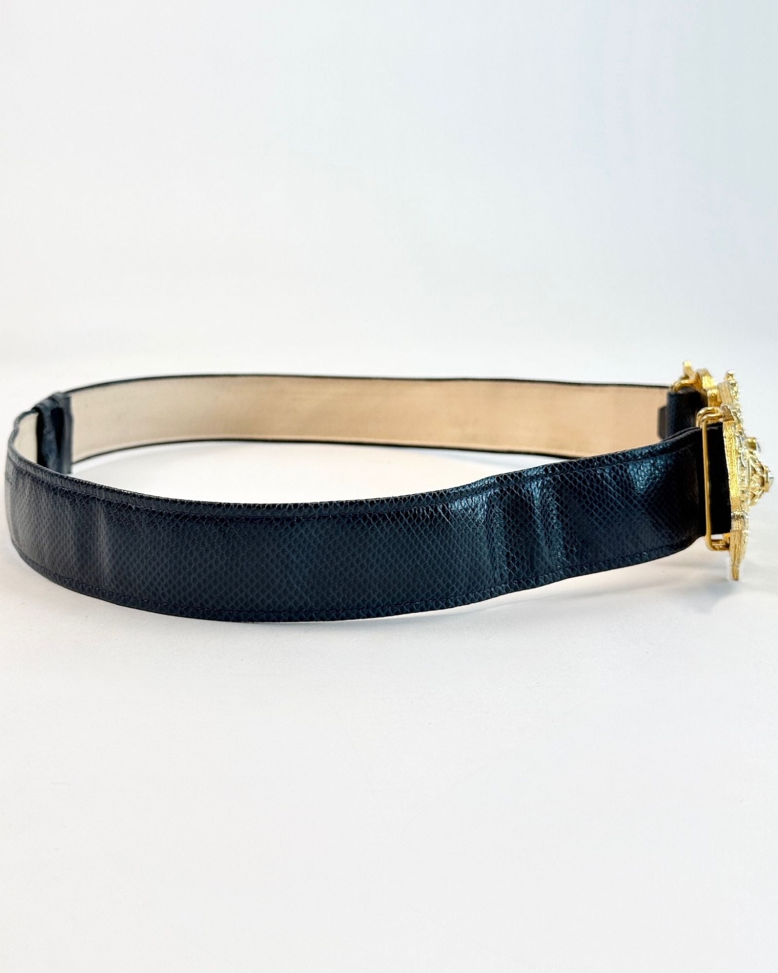 Black Golden Buckle Belt