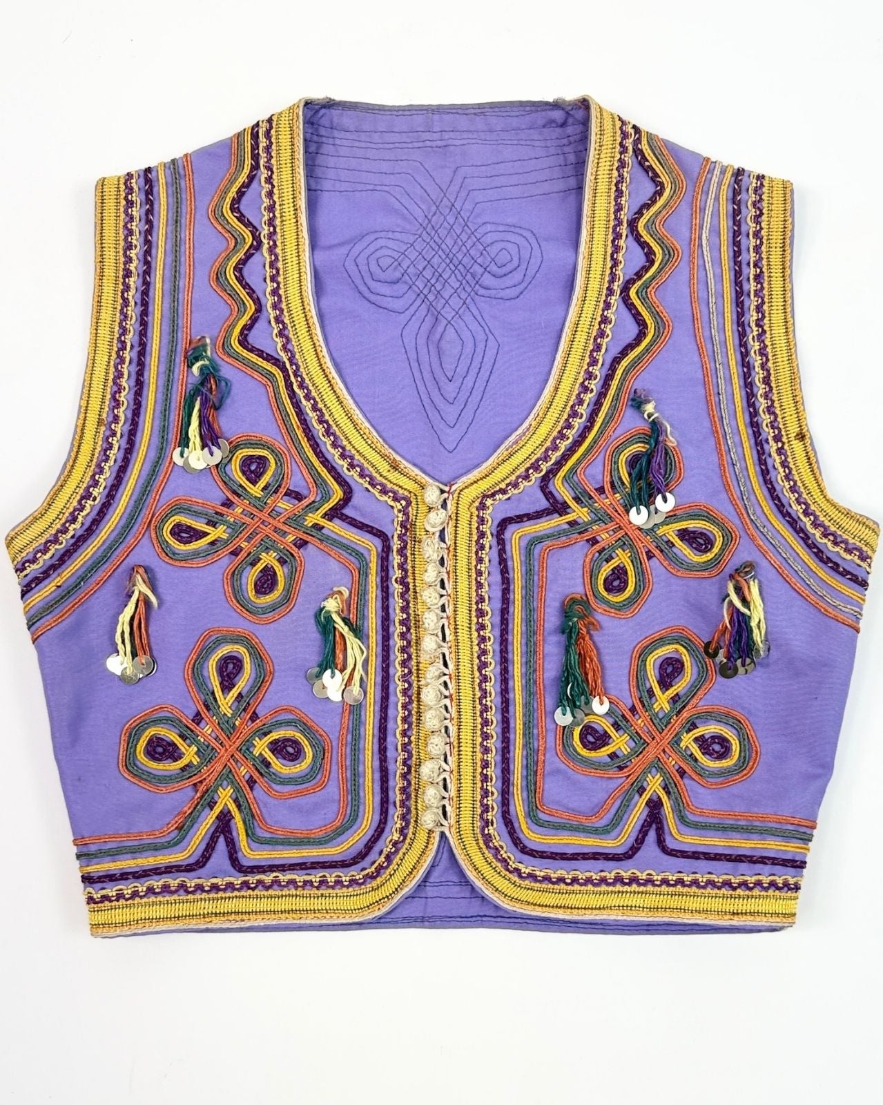 Lilac Embroidered Vest