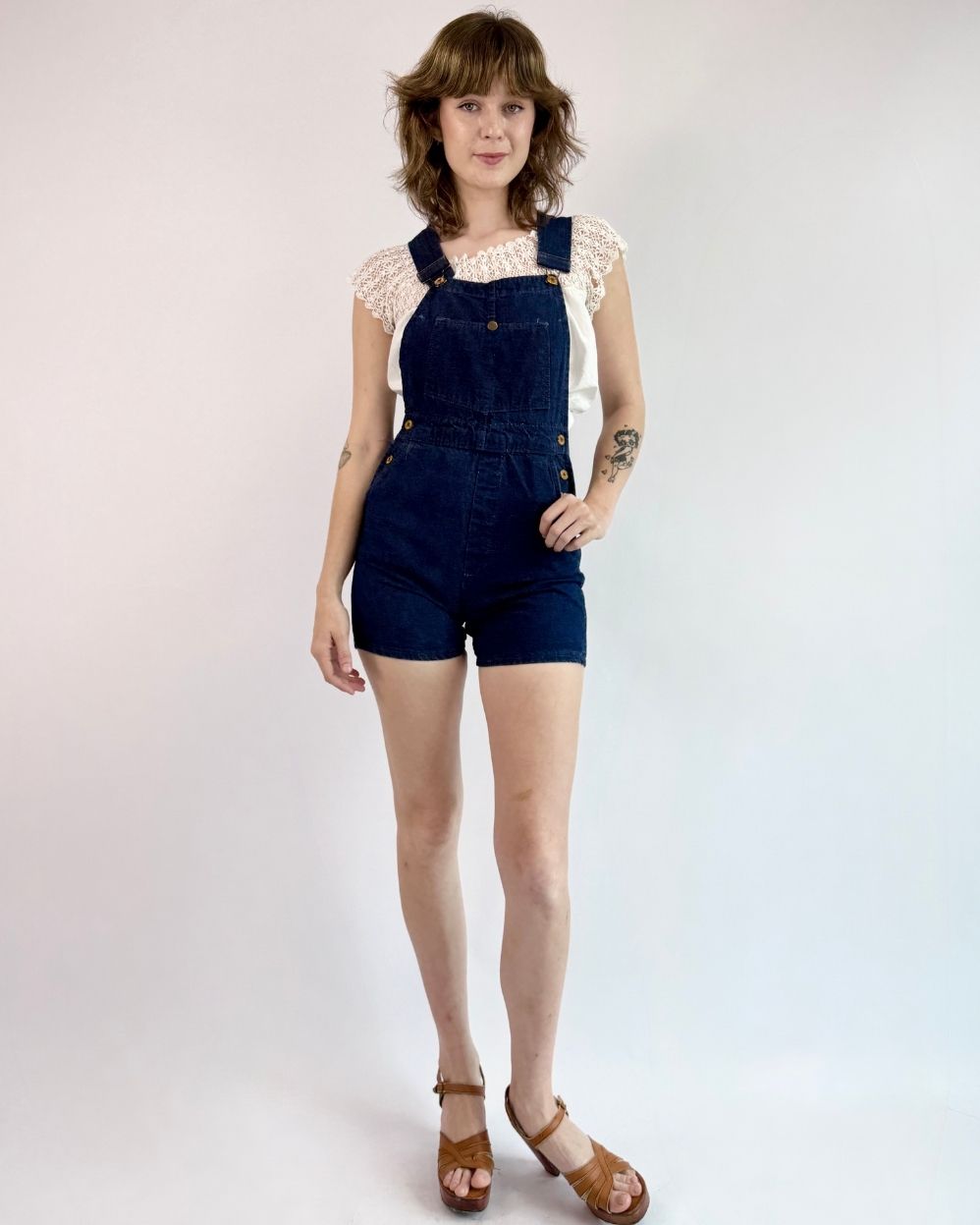 Gotta Run Indigo Overall Shorts