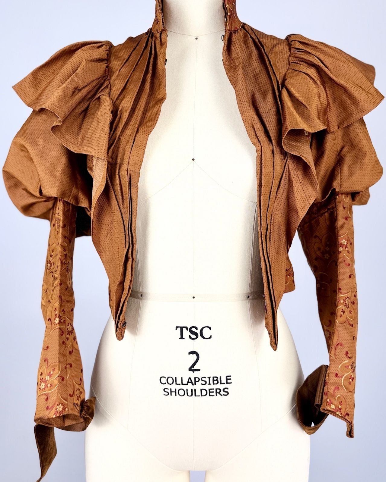Victorian Silk Ruffle Blouse