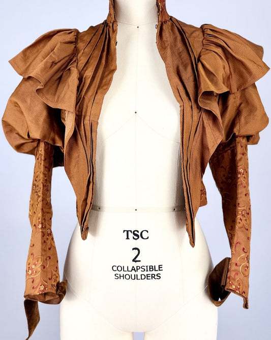 Victorian Silk Ruffle Blouse