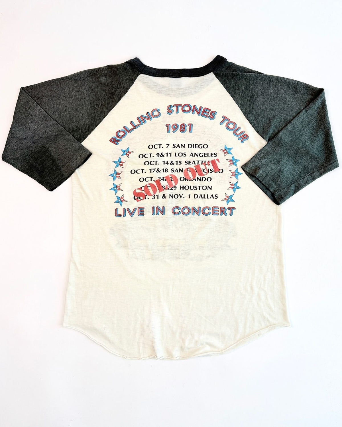 Rolling Stones 1981 Raglan Tee