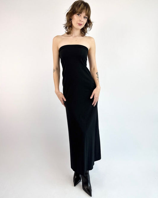 Dries van Noten Sleek Lines Strapless Dress