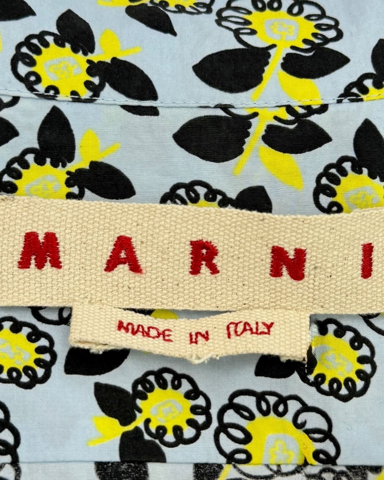 Marni Vivid Printed Button Up Blouse