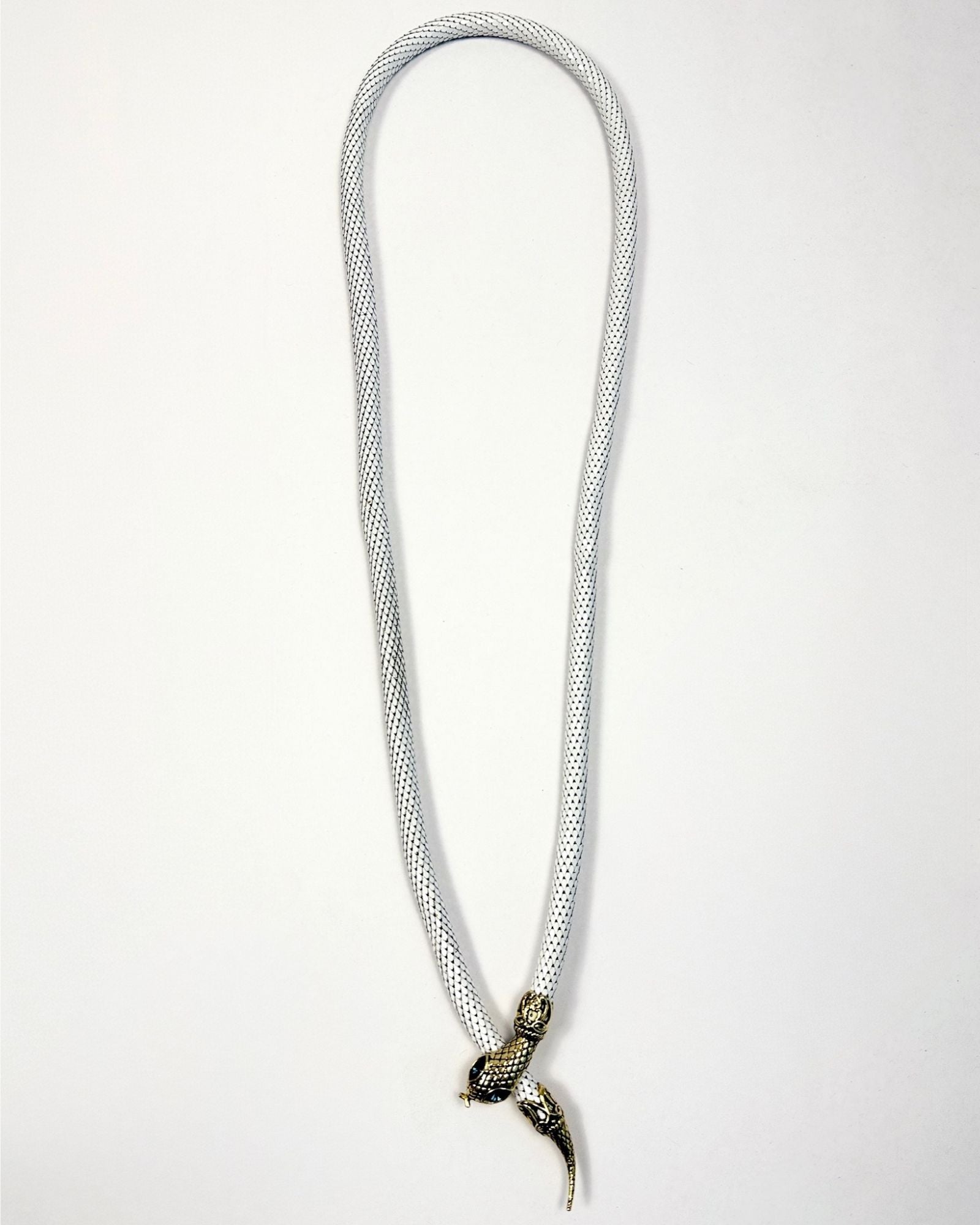 White Mesh Snake Necklace/Belt