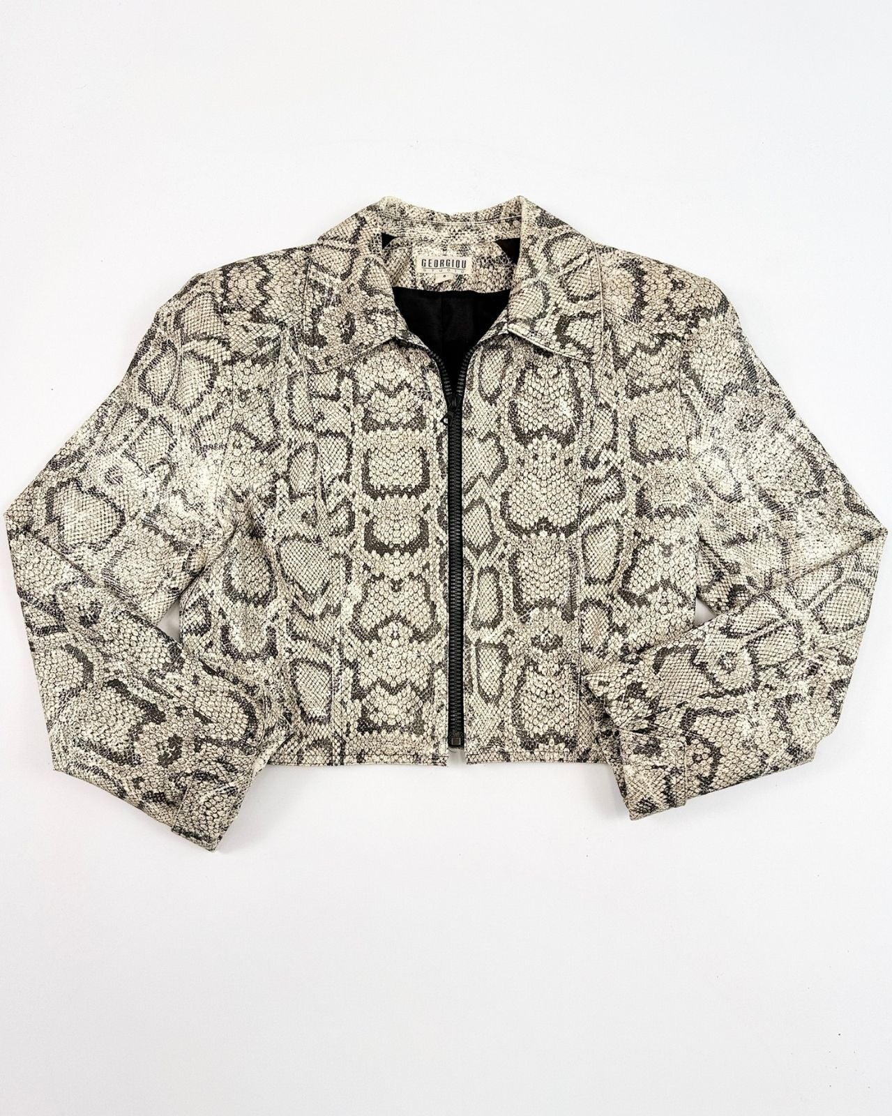 Y2K Faux Python Jacket