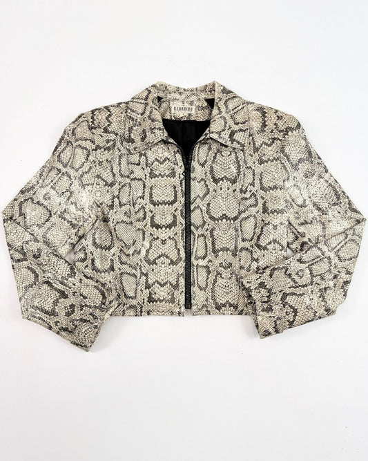 Y2K Faux Python Jacket