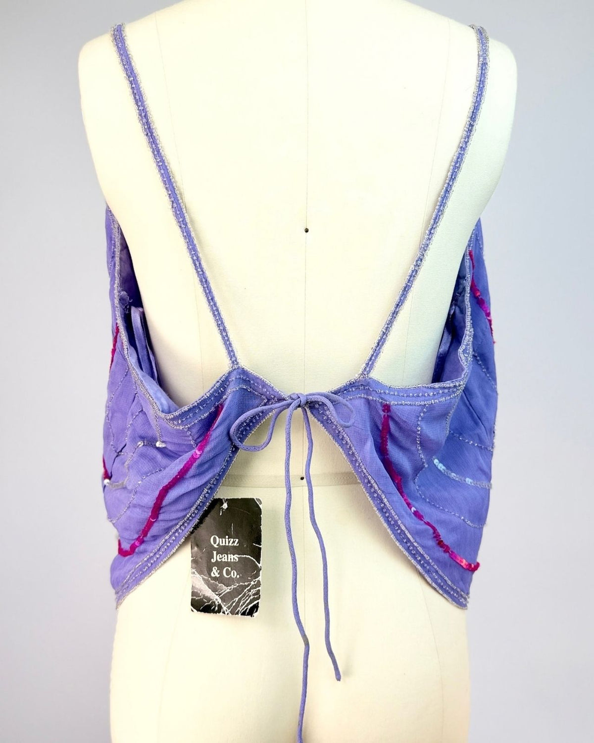 Lavender Sequin Butterfly Camisole
