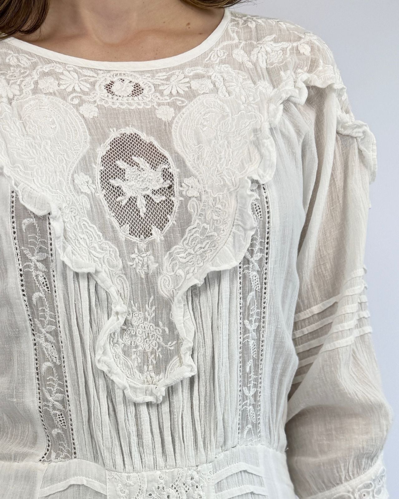 70s The Daily Doily Edwardian Lace Dress