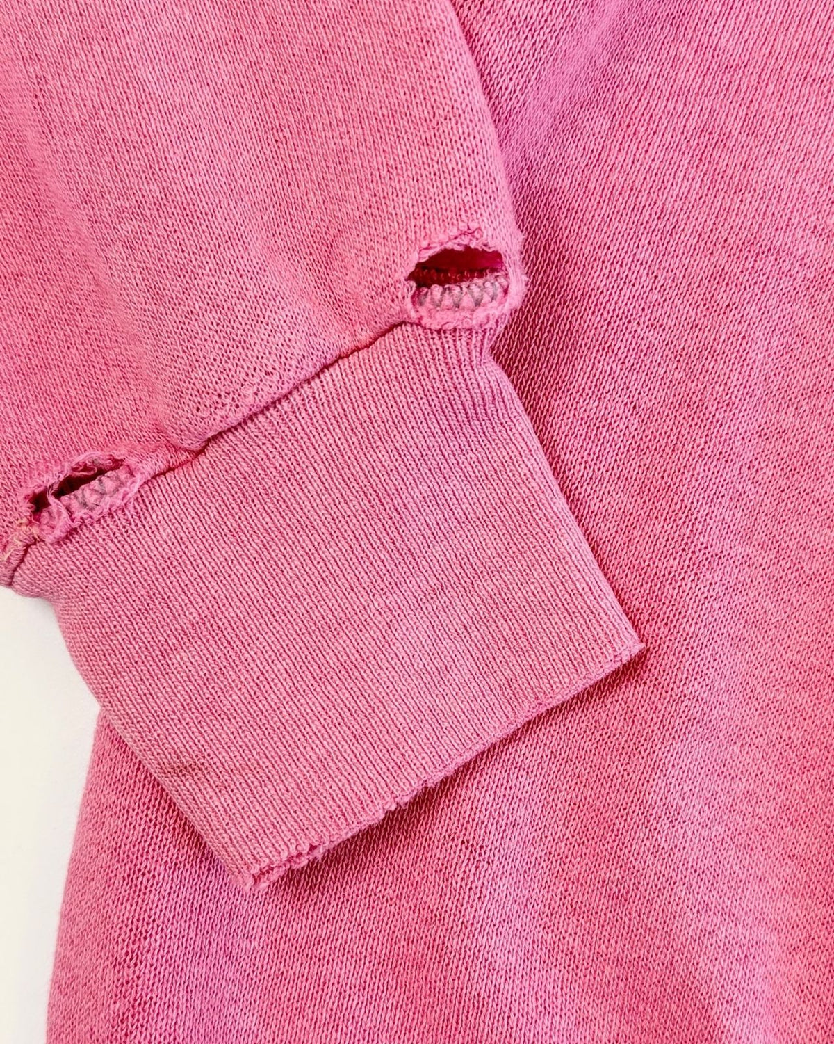 Pink Distressed Sweatshirt