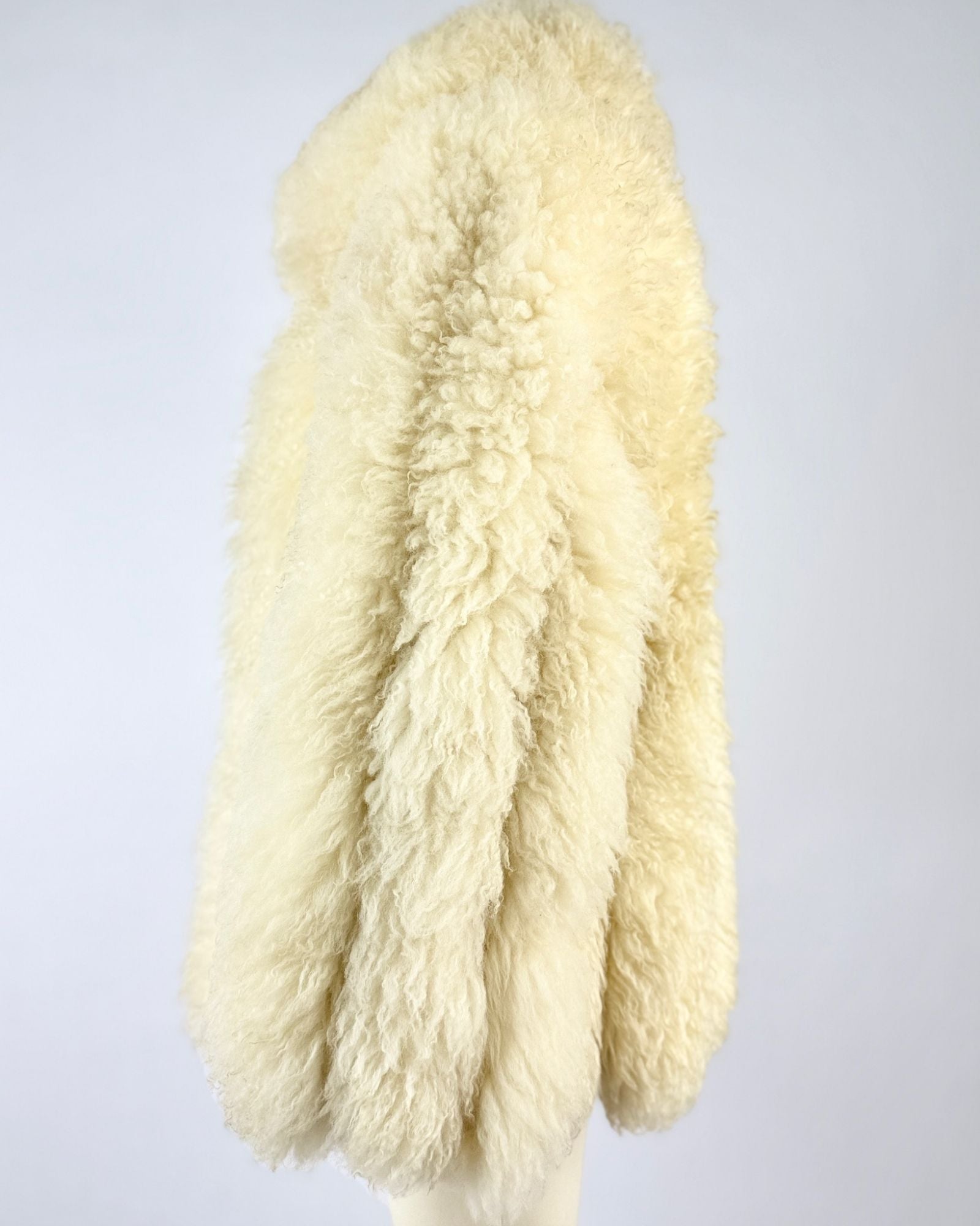 Alpine Wonders Cream Curly Lamb Coat