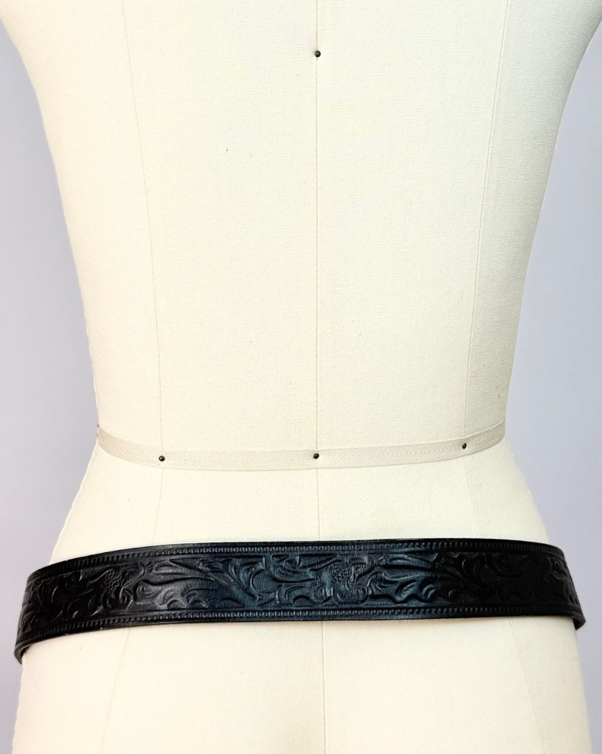 Guitar Buckle Leather Belt