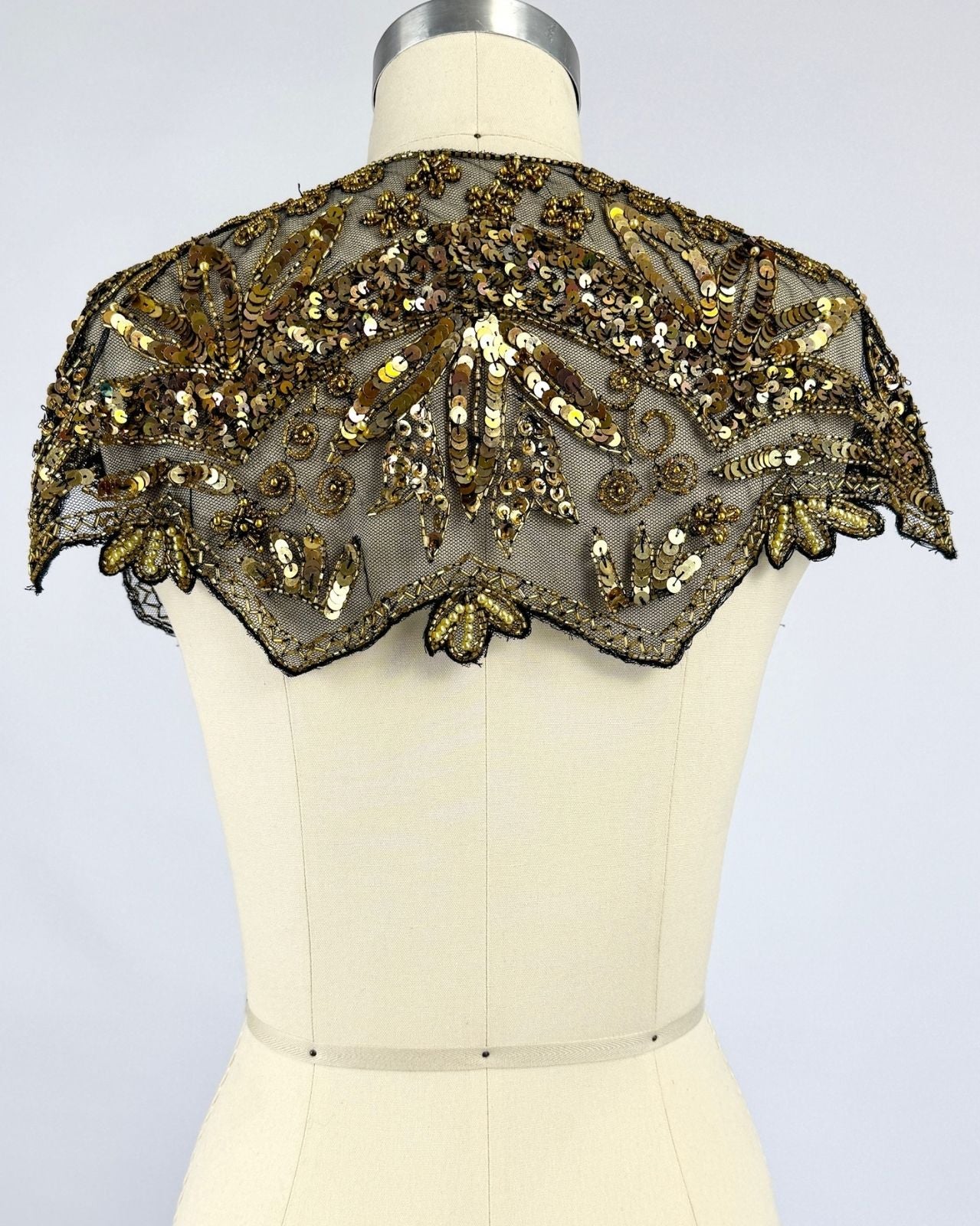 Gold Sequin Collar