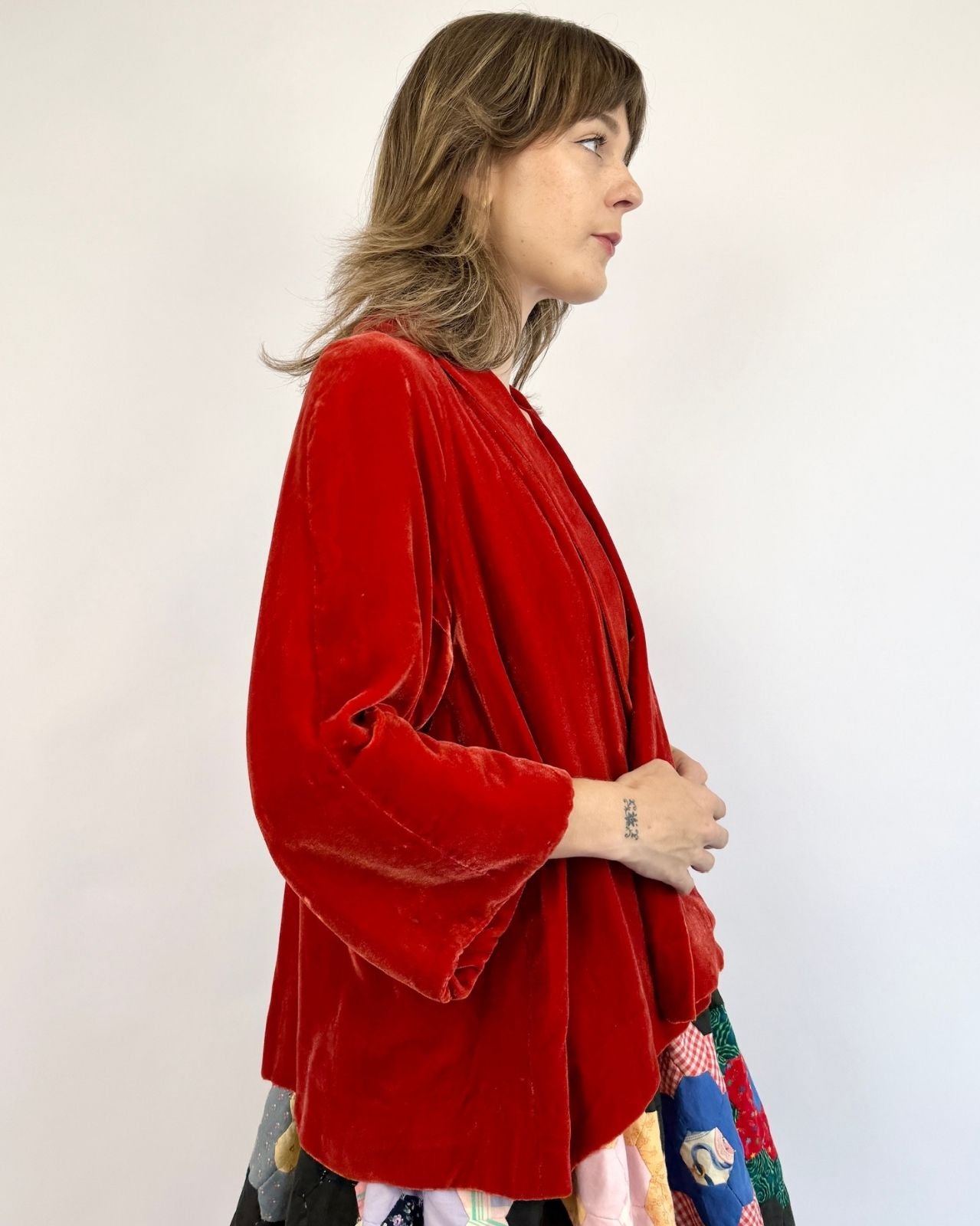 1930s Gone Tomorrow Rust Velvet Jacket