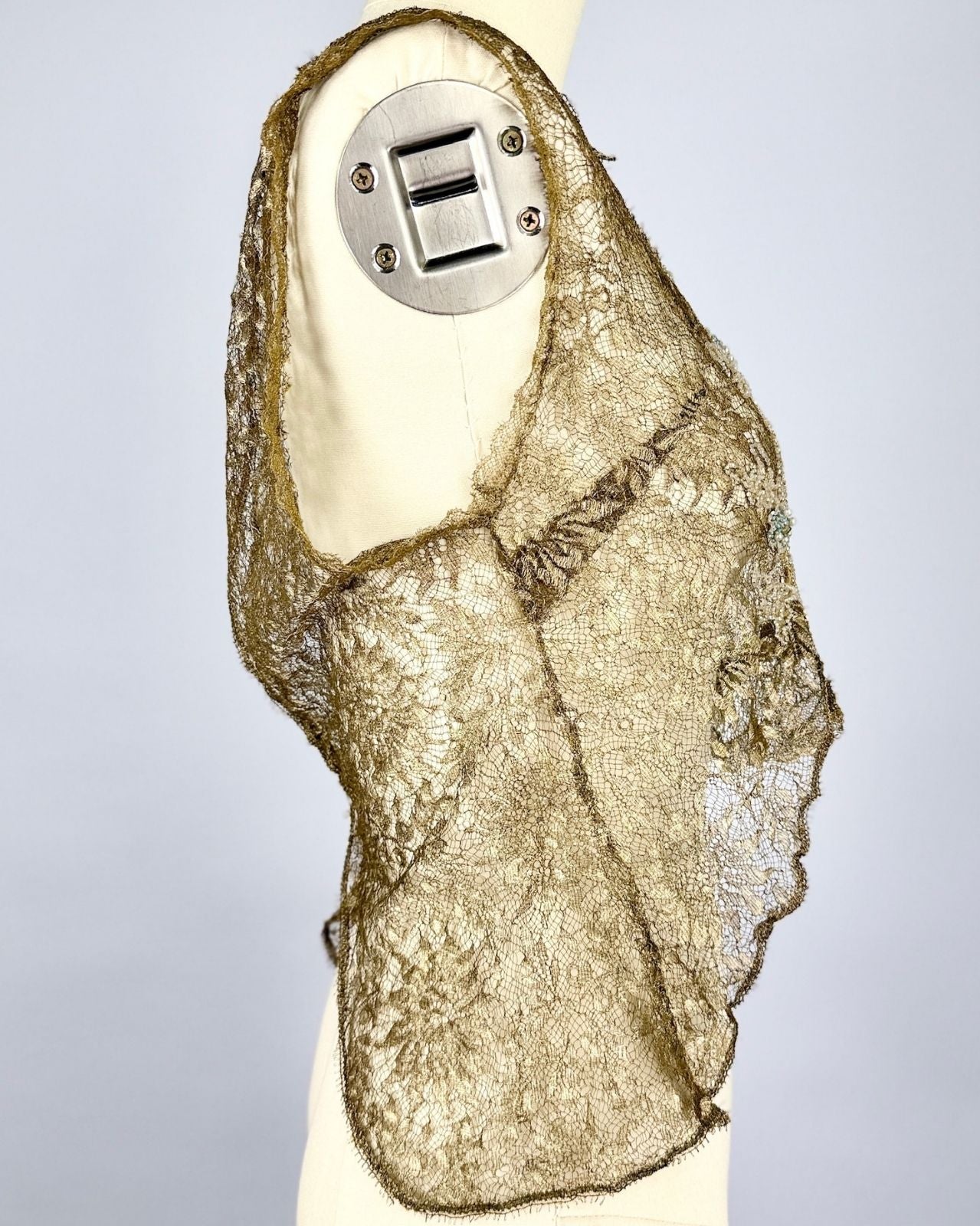 Antique Gold Metallic Beaded Tank