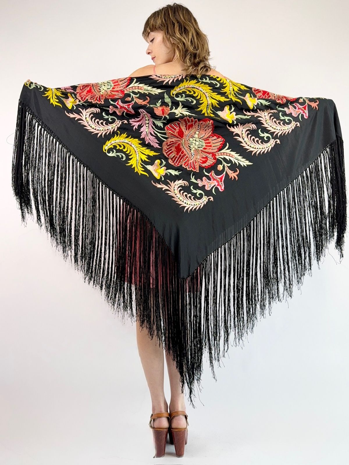 As It Falls Antique Piano Shawl