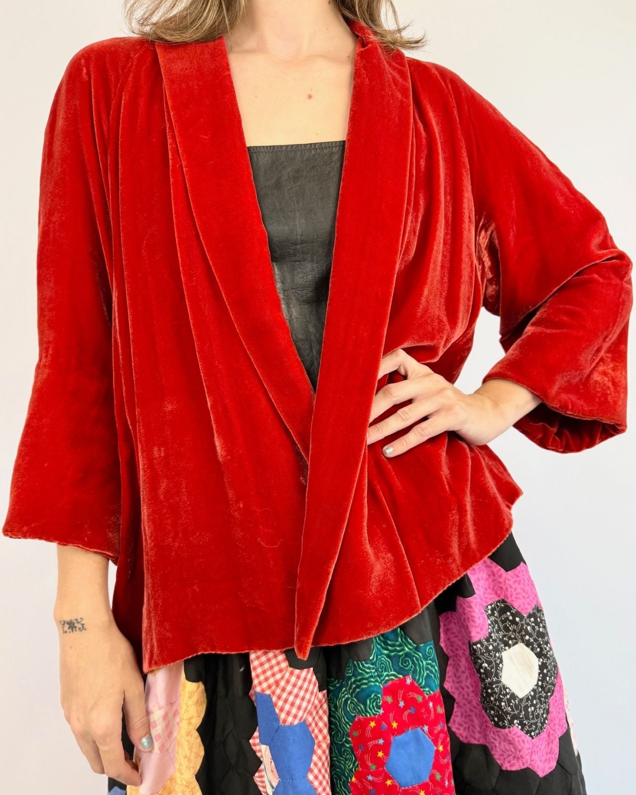 1930s Gone Tomorrow Rust Velvet Jacket