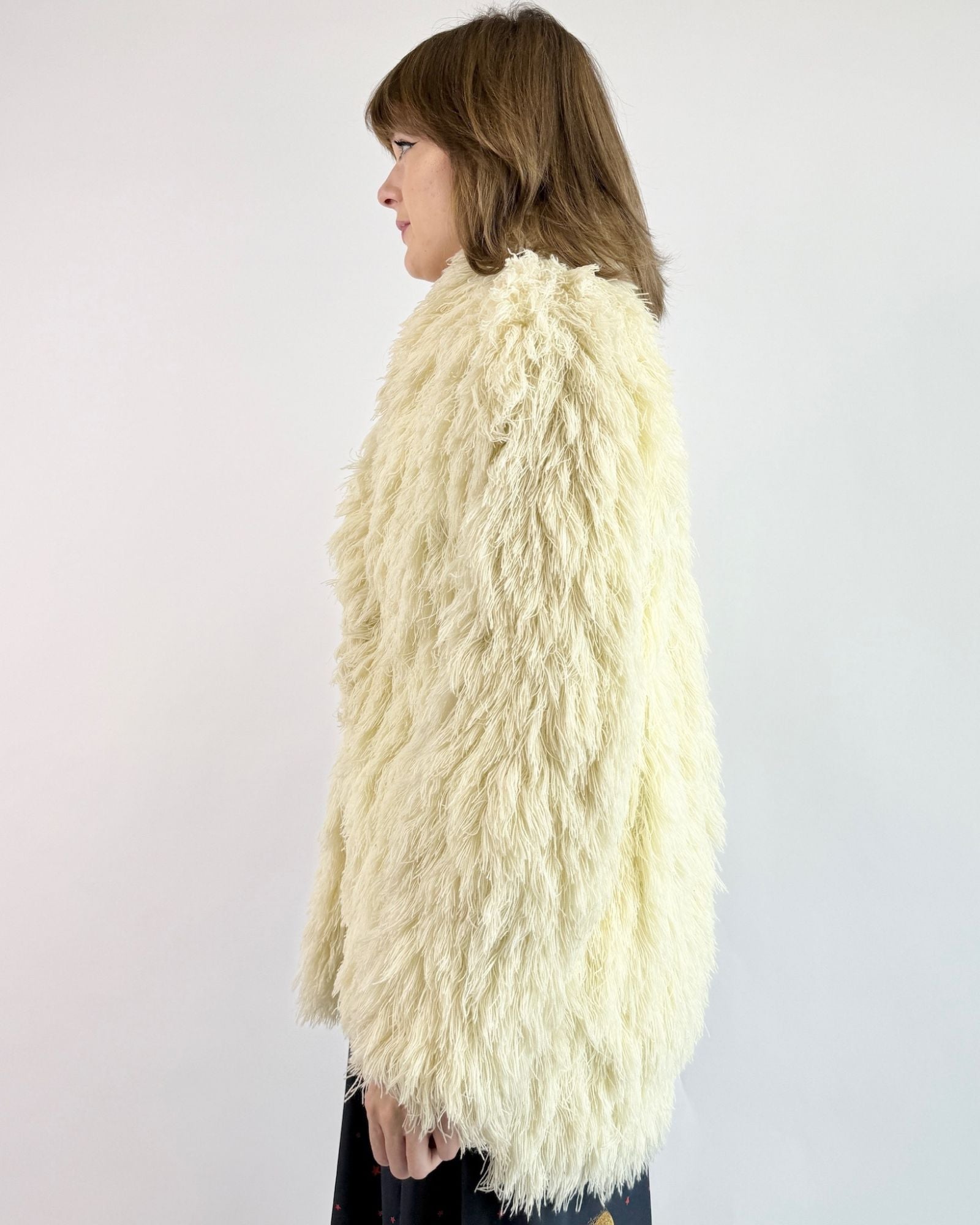 Textural Tundra Yarn Coat