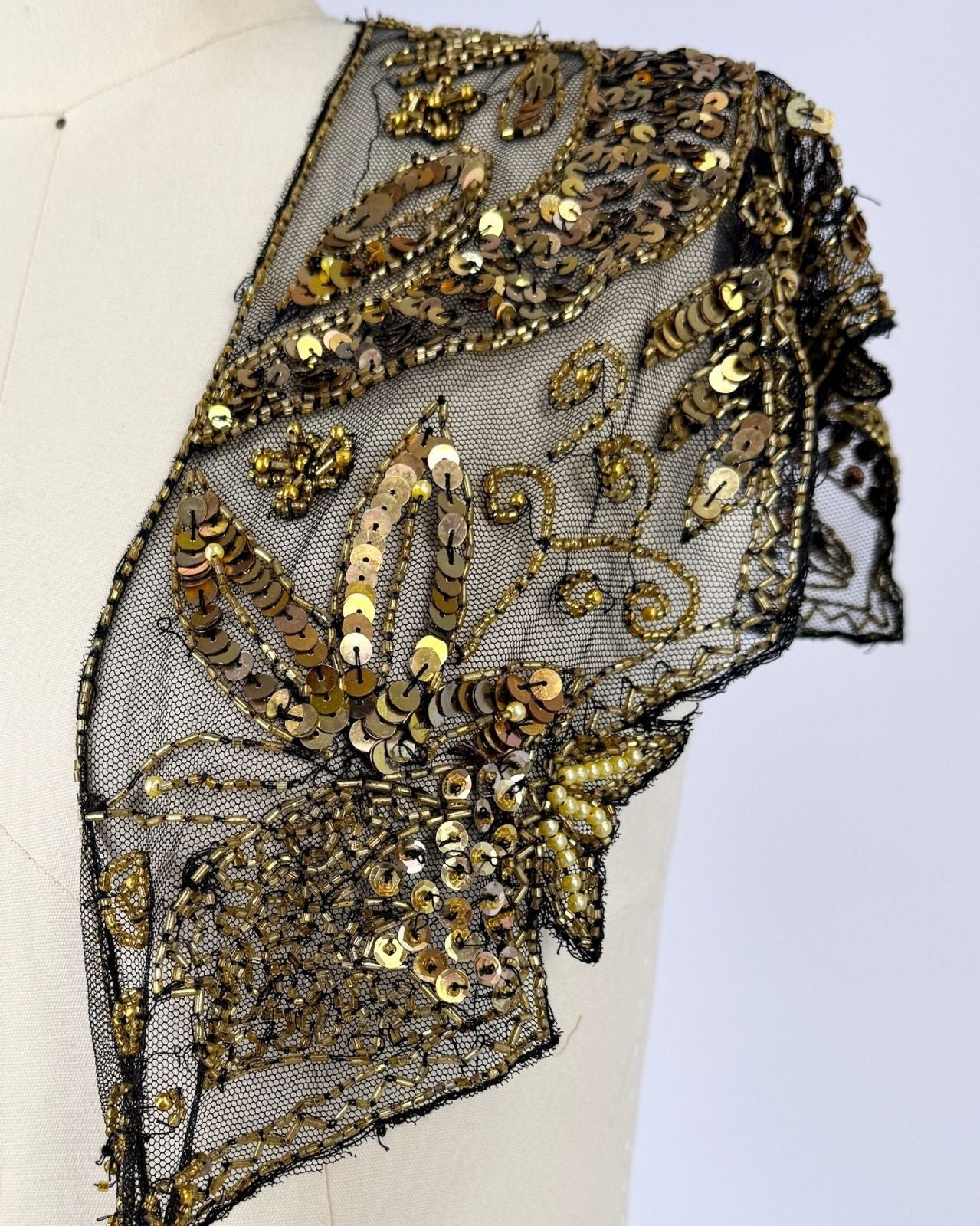 Gold Sequin Collar