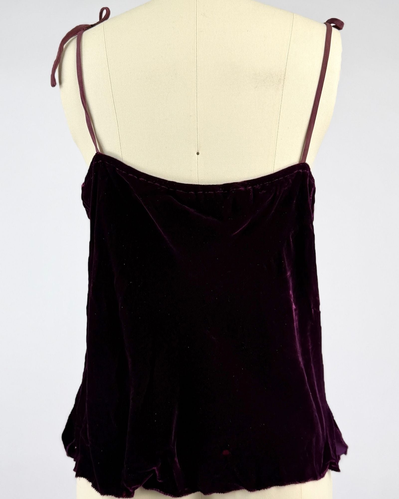 Jean Steanquist Velvet Beaded Tank