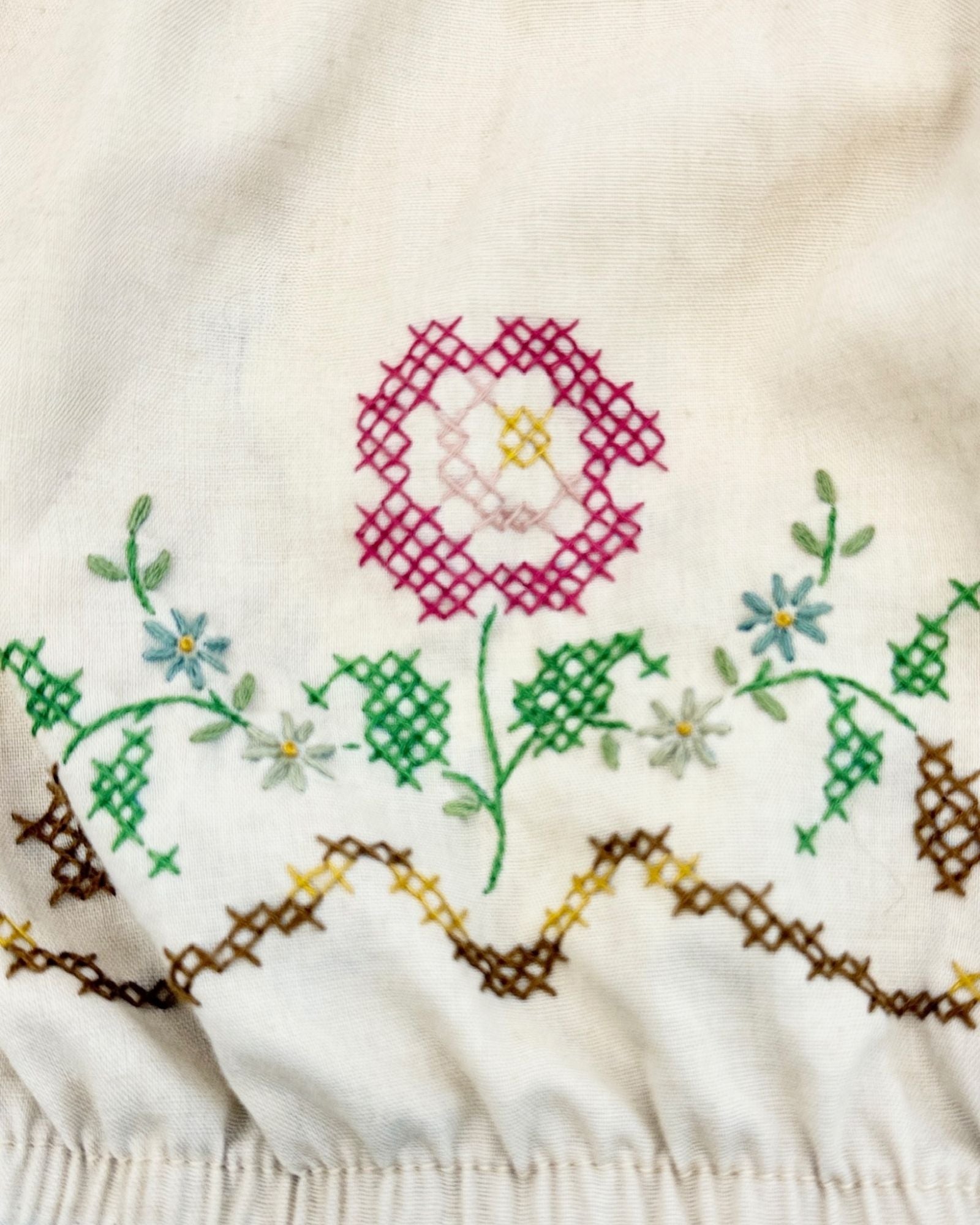 Double Sided Cross Stitch Tube Top