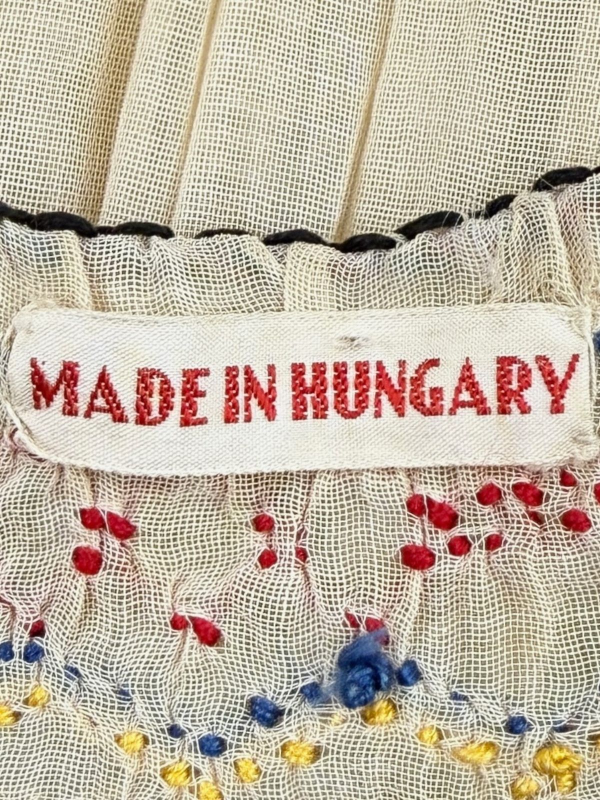 1930s Stories Entwined Hungarian Embroidered Dress