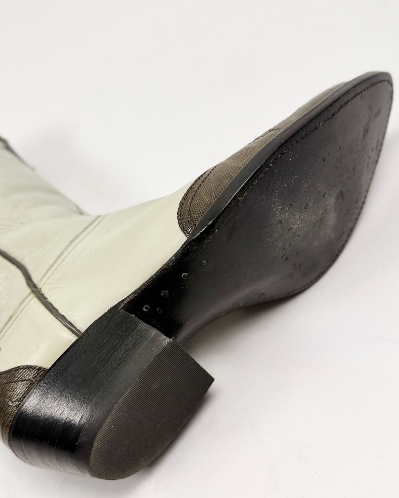 Larry Mahan Two Tone Cowboy Boots