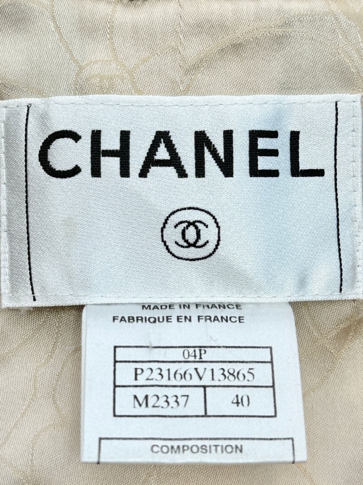 Chanel Spring 2004 Lemon Twist Tweed Jacket