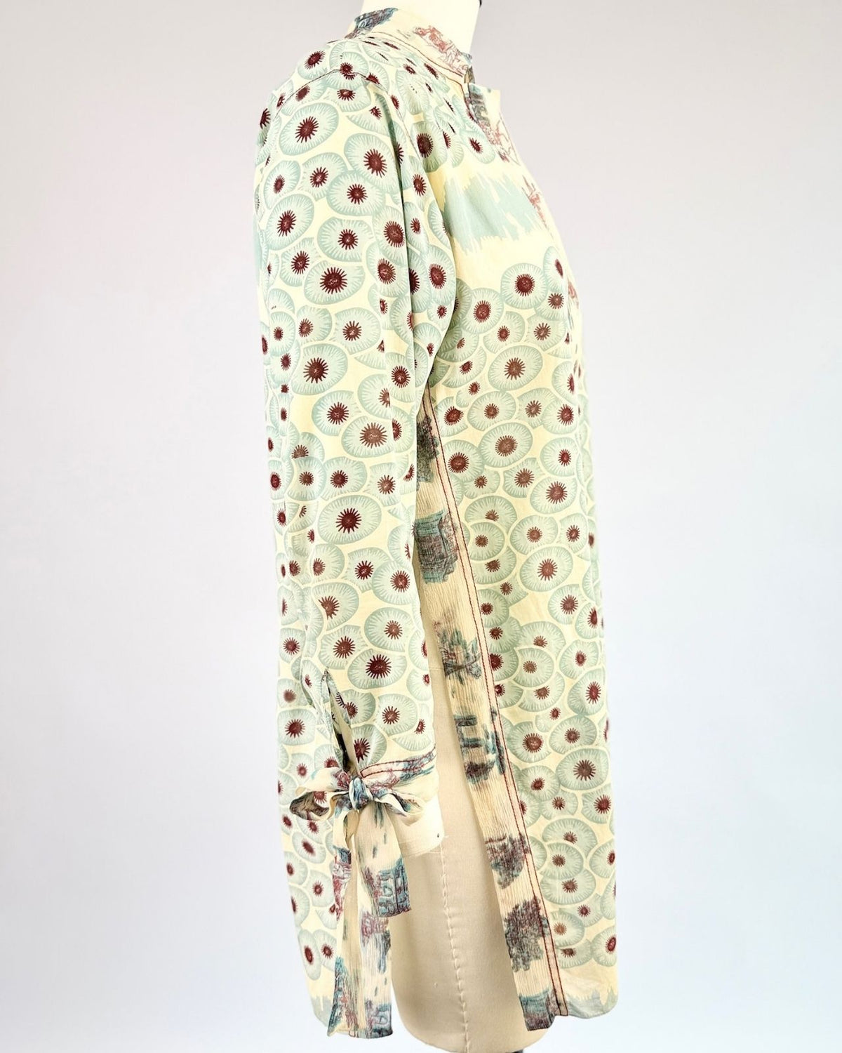 Hermès Aqua and Cream Tunic
