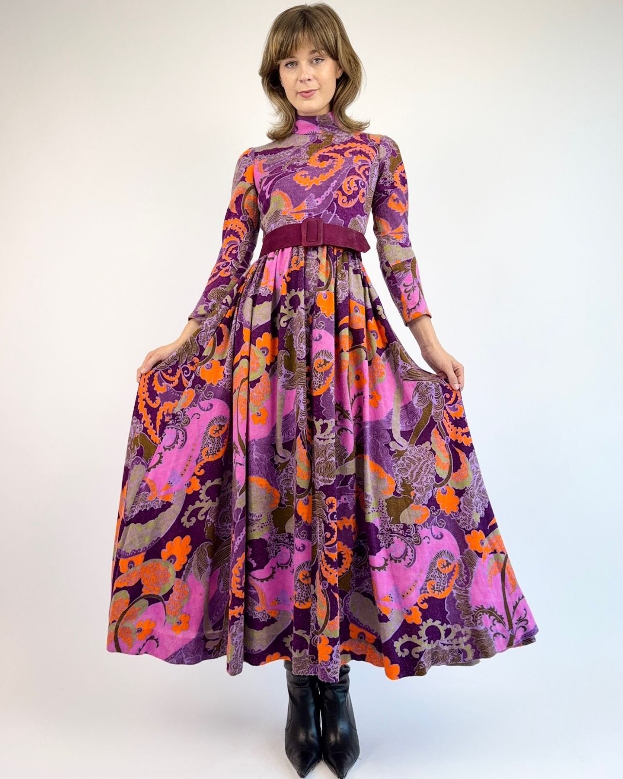 Geoffrey Beene Berry Sweet Floral Dress