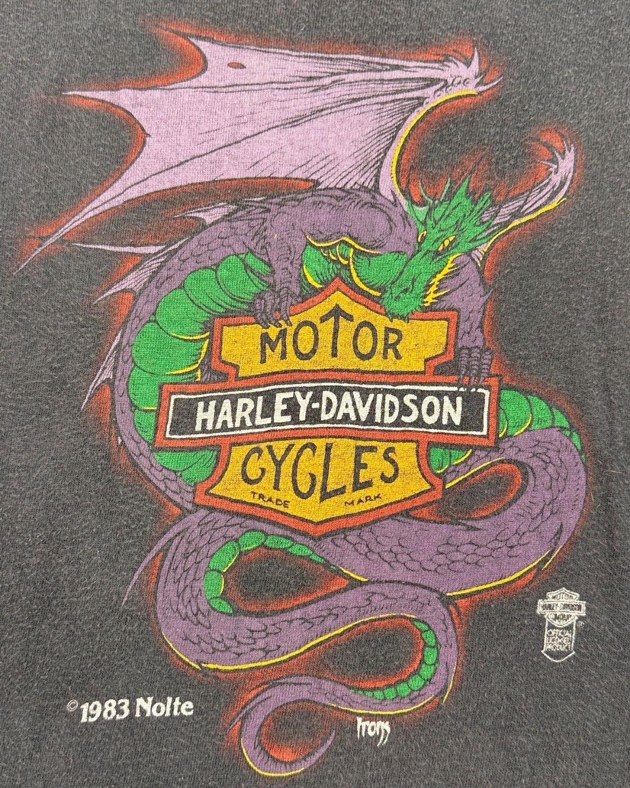 Harley Davidson 1983 Dragon Tee