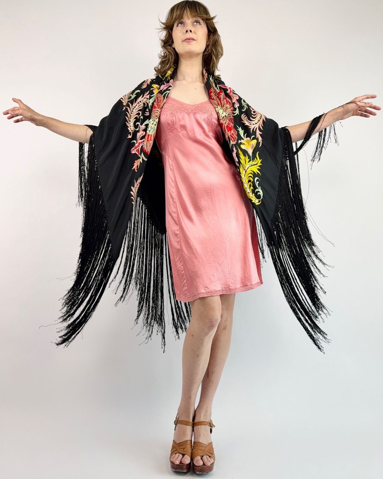 As It Falls Antique Piano Shawl